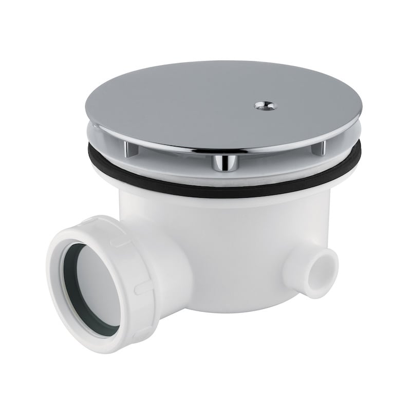 Ceramica Dolomite - accessorio V1001CR - Syphon-waste 90 mm. for shower trays, chrome plated.
