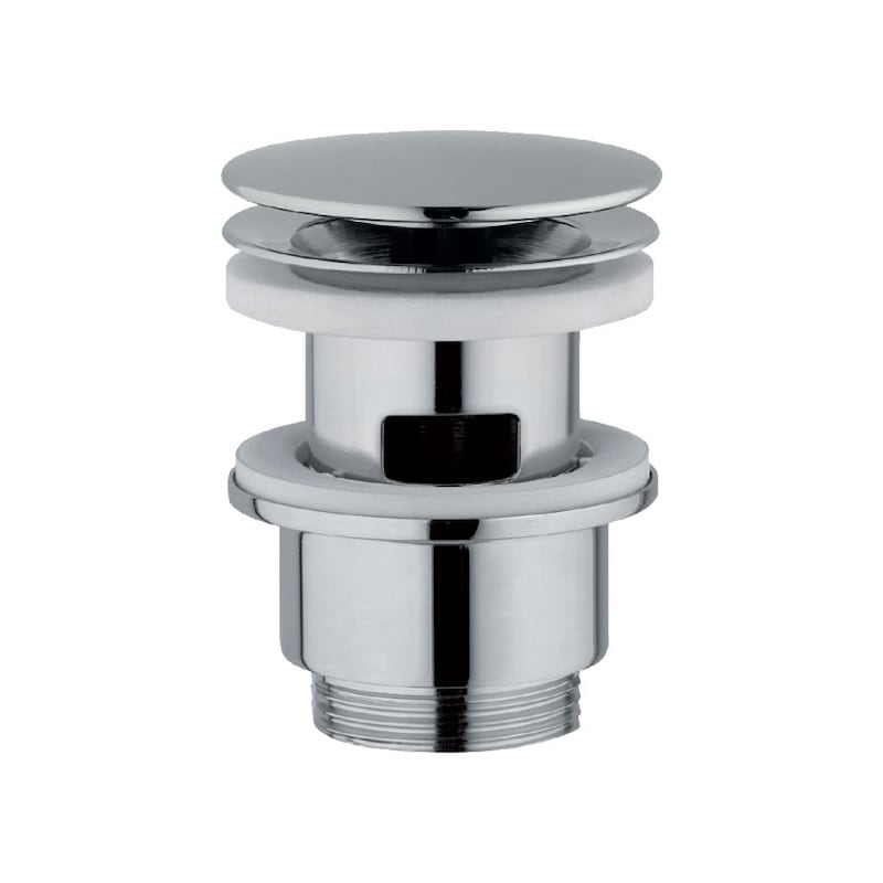 Ceramica Dolomite - accessorio V3021CR - Push button pop-up waste, with overflow, chrome plated.