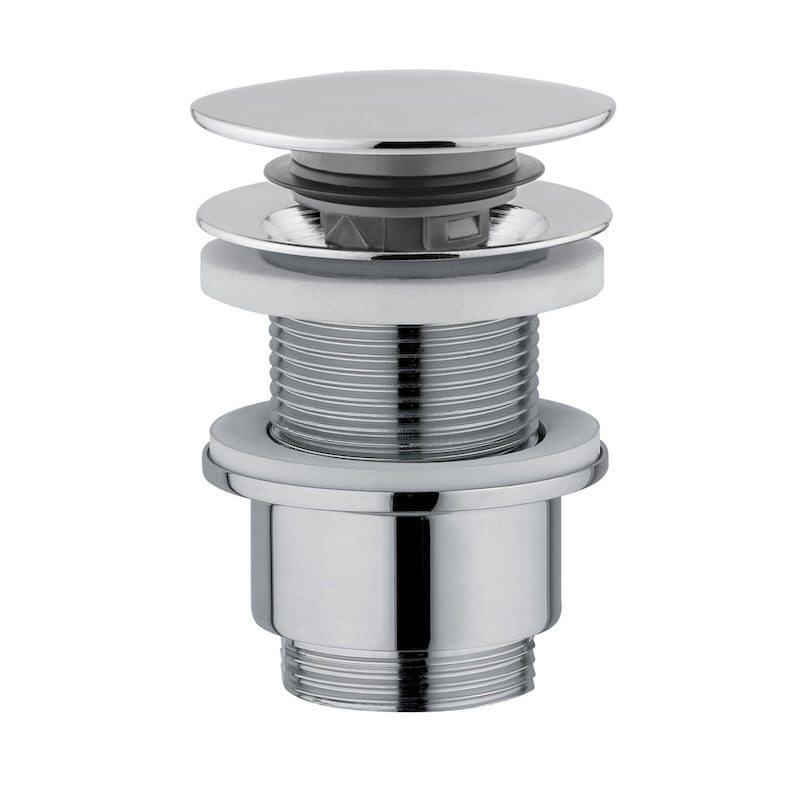 Ceramica Dolomite - accessorio V3022CR - Push button pop-up waste, without overflow, chrome plated.