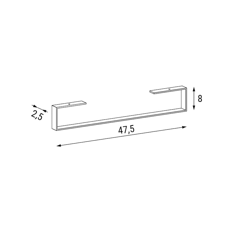 Immagine - Under top towel rail