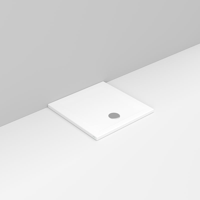 Ceramica Dolomite - D111801 - Square shower Tray waste towards front H4 80×80 – Squash