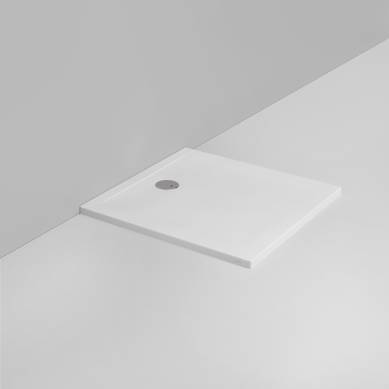 Ceramica Dolomite Square shower Tray waste towards wall H4 90×90 – Squash - Matt white