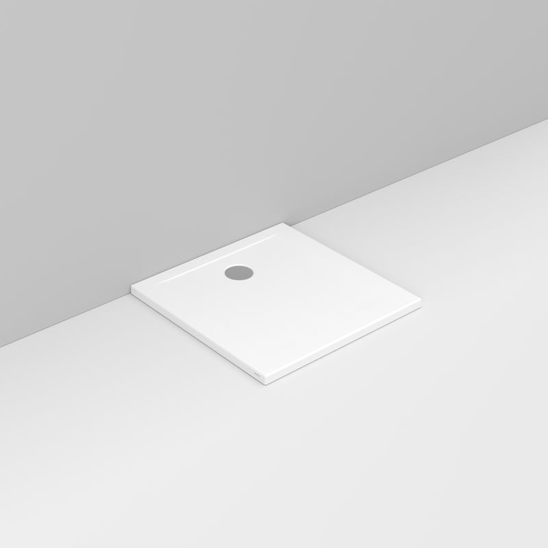 Ceramica Dolomite - D112801 - Square shower Tray waste towards wall H4 80×80 – Squash