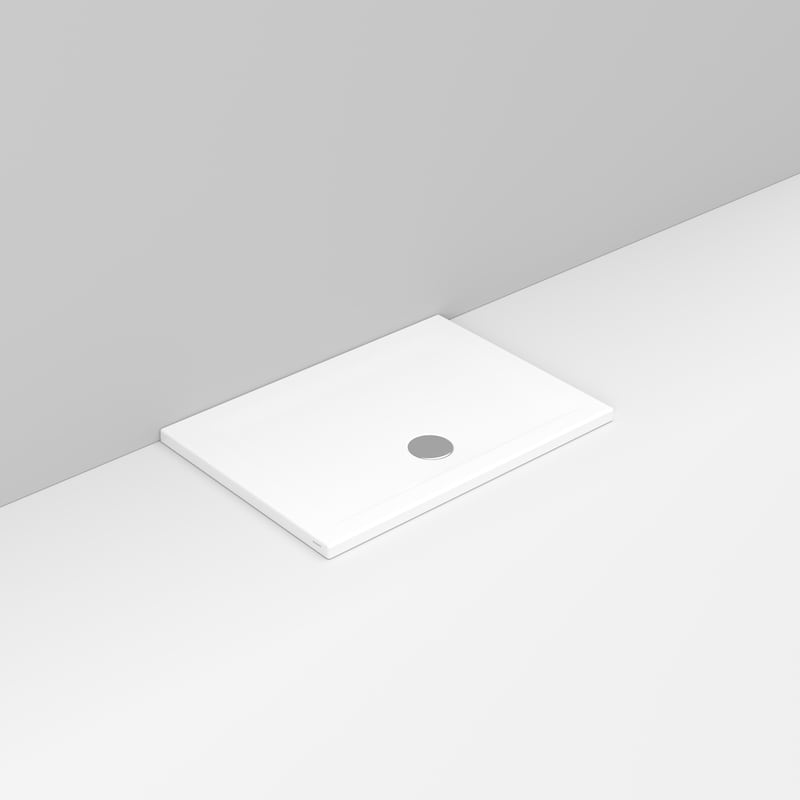 Ceramica Dolomite - D121201 - Rectangular shower Tray waste towards front H4 100×70 – Squash