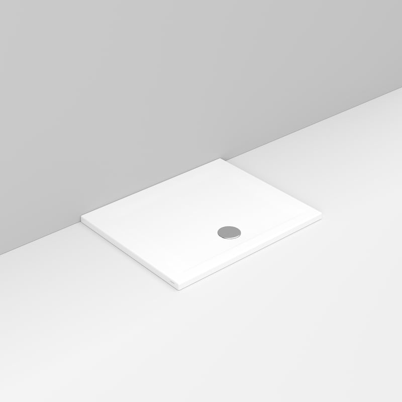 Ceramica Dolomite - D121401 - Rectangular shower Tray waste towards front H4 100×80 – Squash