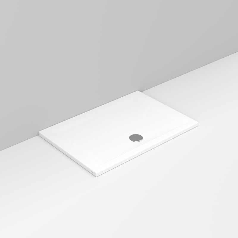Ceramica Dolomite - D121601 - Rectangular shower Tray waste towards front H4 120×80 – Squash