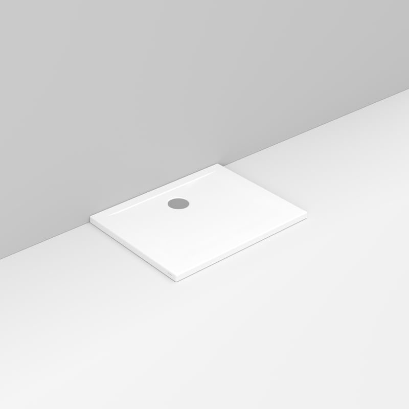 Ceramica Dolomite - D122101 - Rectangular shower Tray waste towards wall H4 90×70 – Squash