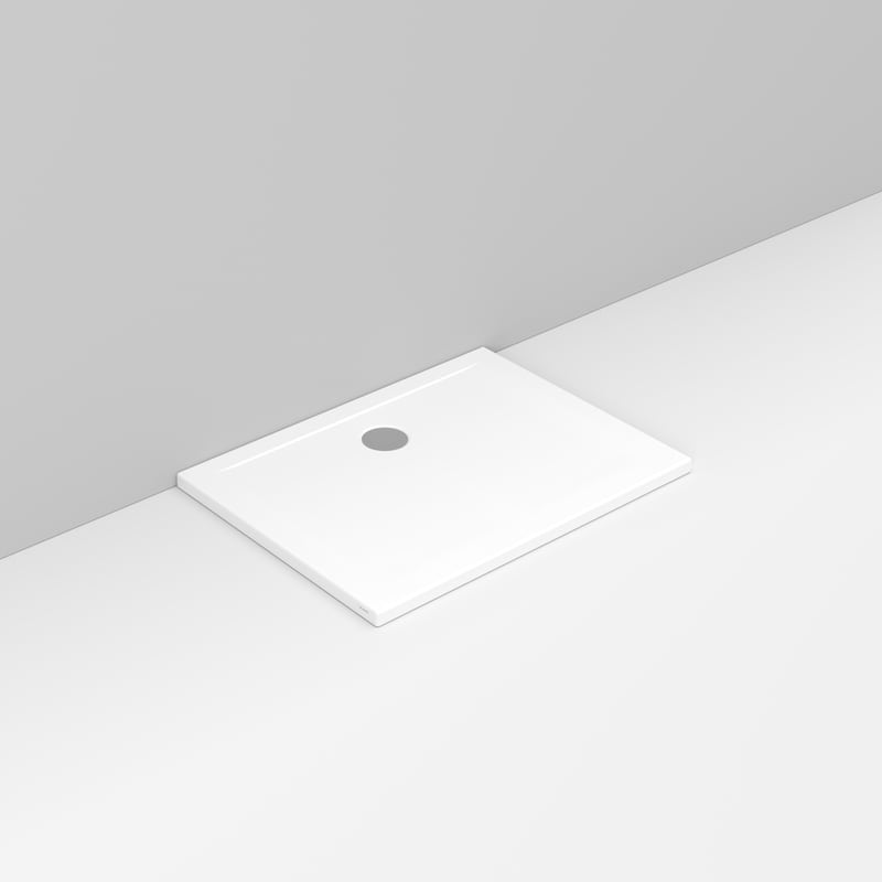 Ceramica Dolomite - D122301 - Rectangular shower Tray waste towards wall H4 100×75 – Squash