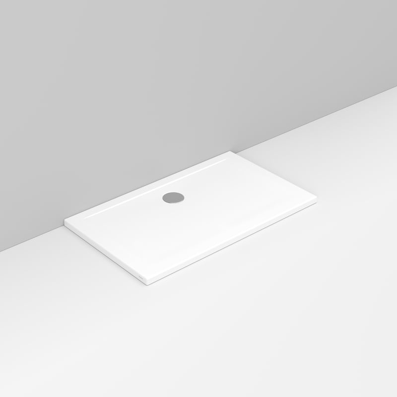 Ceramica Dolomite - D122501 - Rectangular shower Tray waste towards wall H4 120×70 – Squash