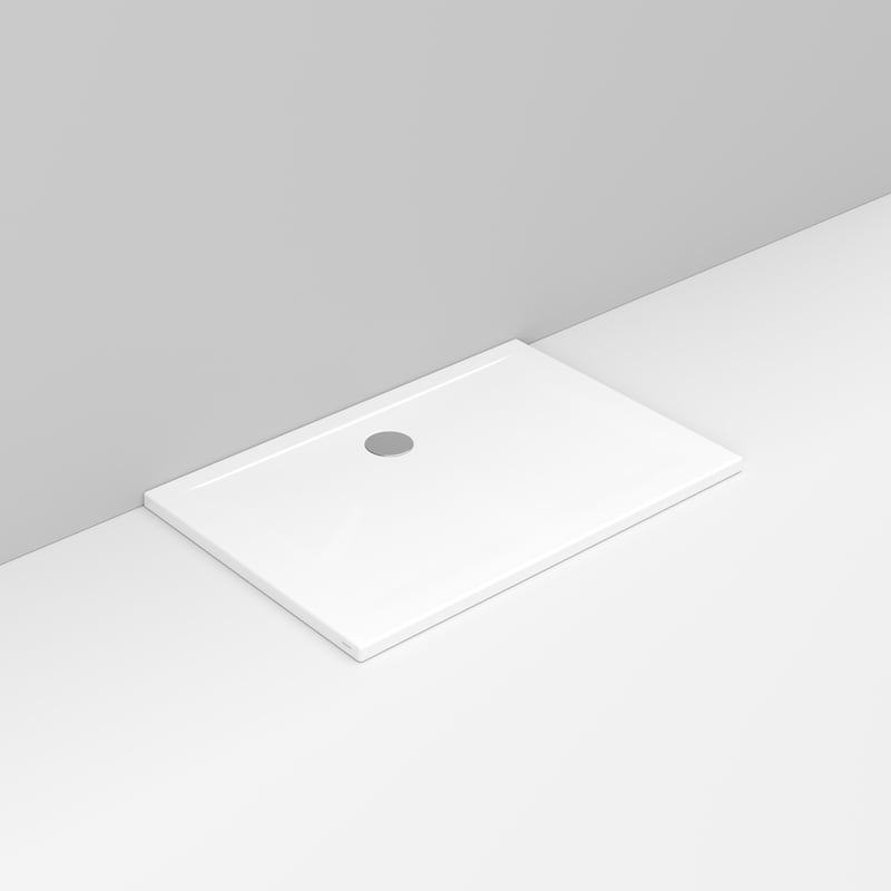 Ceramica Dolomite - D122601 - Rectangular shower Tray waste towards wall H4 120×80 – Squash