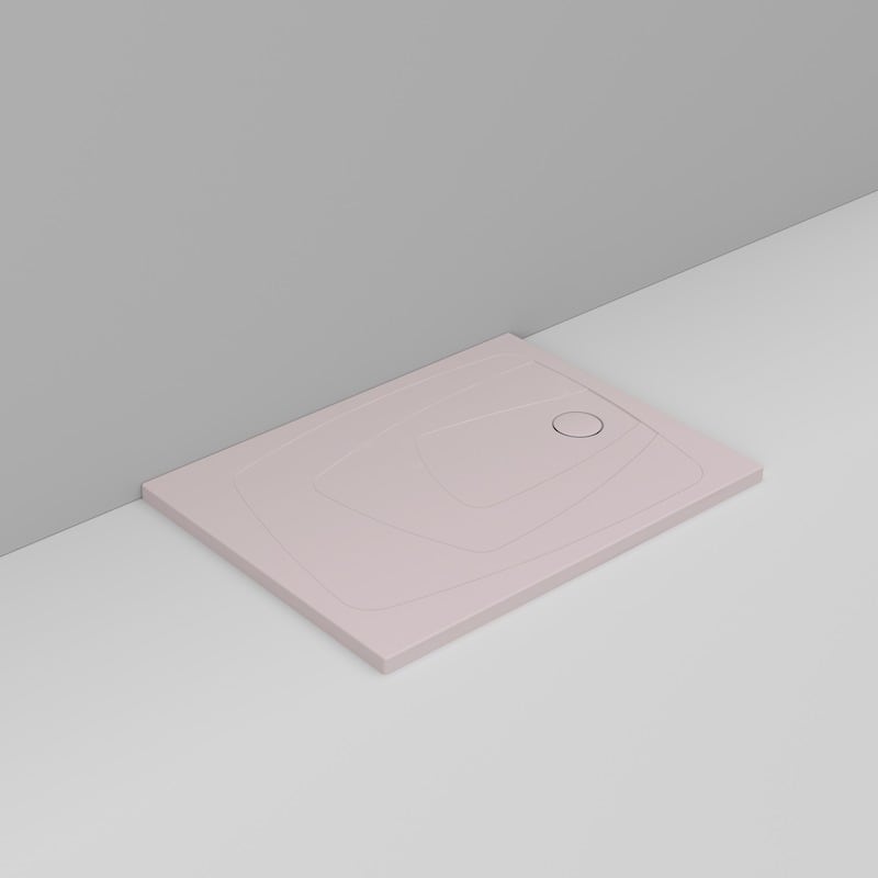 Ceramica Dolomite Rectangular shower Tray waste towards right H4 120×90 – Oltre - Antique Pink