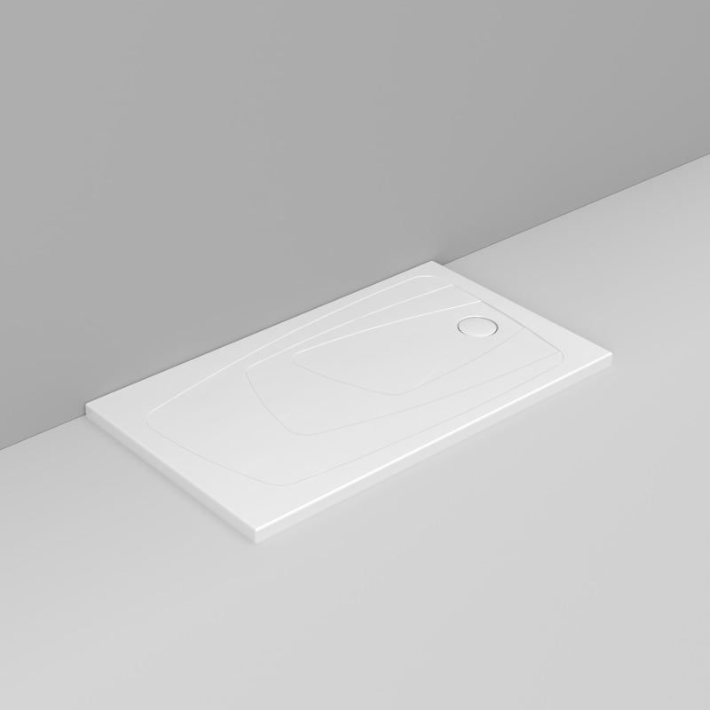 Ceramica Dolomite - D123801 - Rectangular shower Tray waste towards right H4 140×80 – Oltre