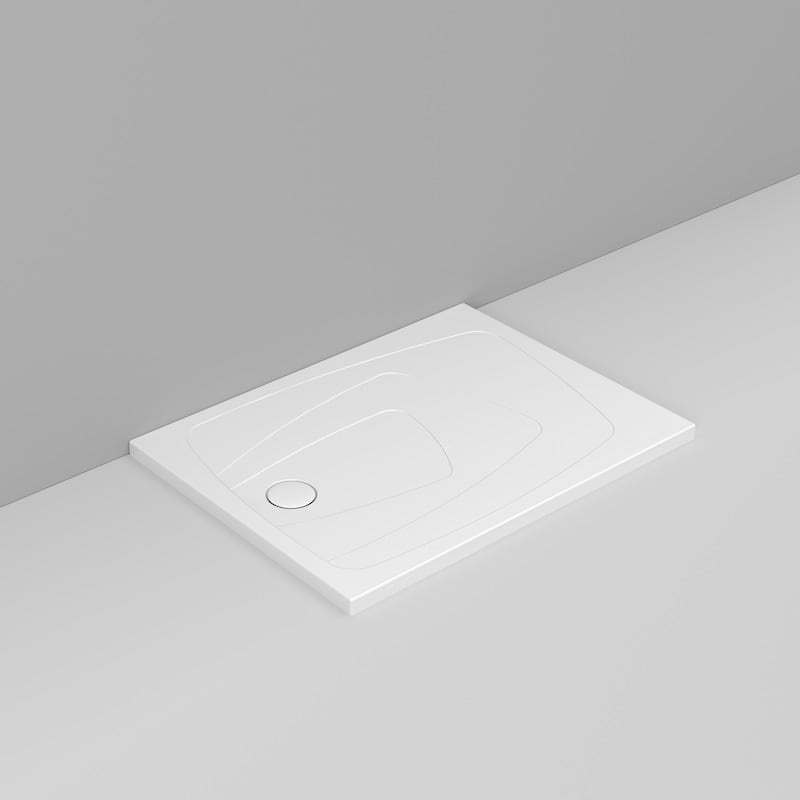 Ceramica Dolomite - D124701 - Rectangular shower Tray waste towards left H4 120×90 – Oltre