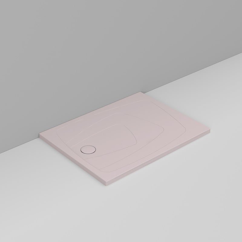 Ceramica Dolomite Rectangular shower Tray waste towards left H4 120×90 – Oltre - Antique Pink