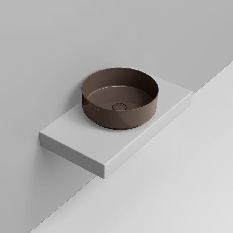Ceramica Dolomite Vessel basin 44×44 – Noemi - Glossy apline brown