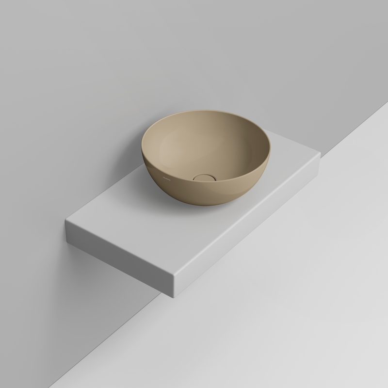 Ceramica Dolomite Lavabo à poser 44×44 – Noemi - Beige naturel brillant