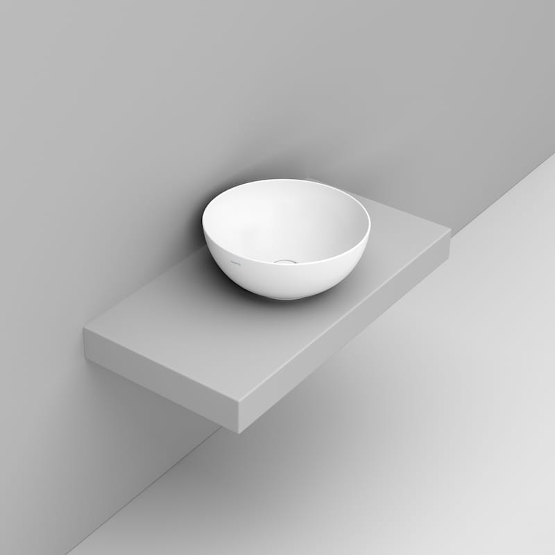 Ceramica Dolomite Lavabo à poser 44×44 – Noemi - Blanc mat