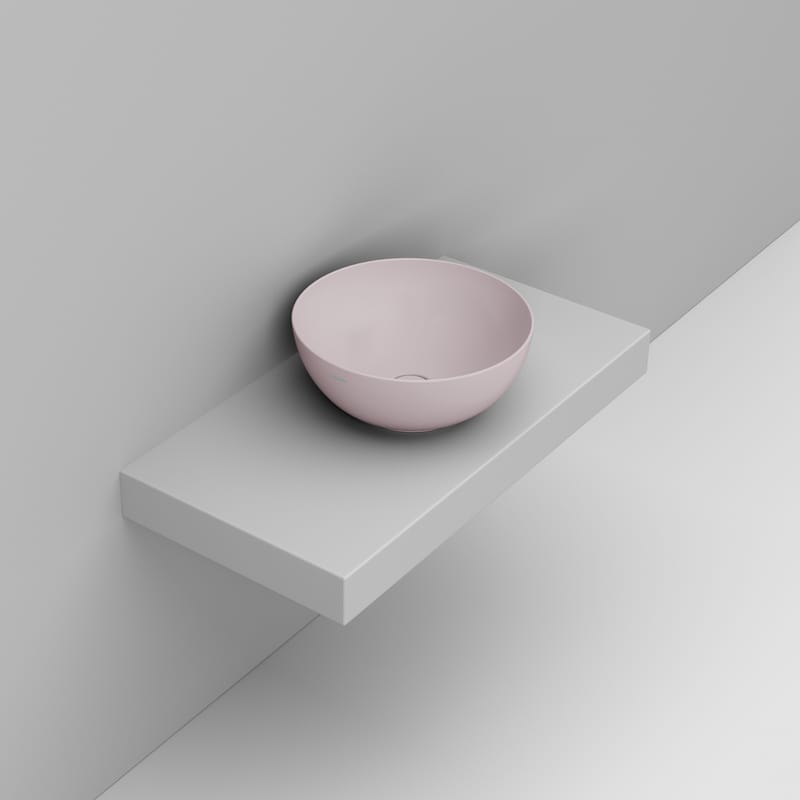 Ceramica Dolomite Lavabo à poser 44×44 – Noemi - Rose antique
