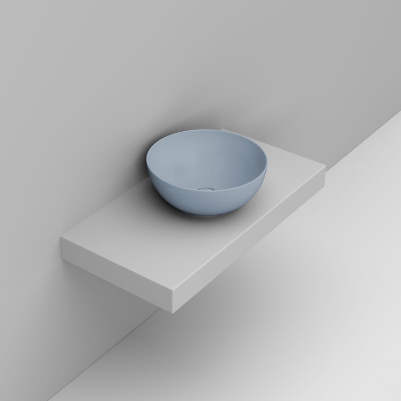Ceramica Dolomite Lavabo à poser 44×44 – Noemi - Bleu ciel