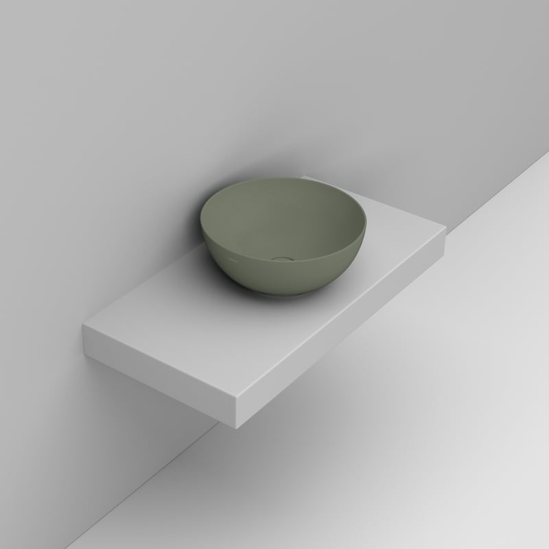 Ceramica Dolomite Lavabo à poser 44×44 – Noemi - Sauge sauvage