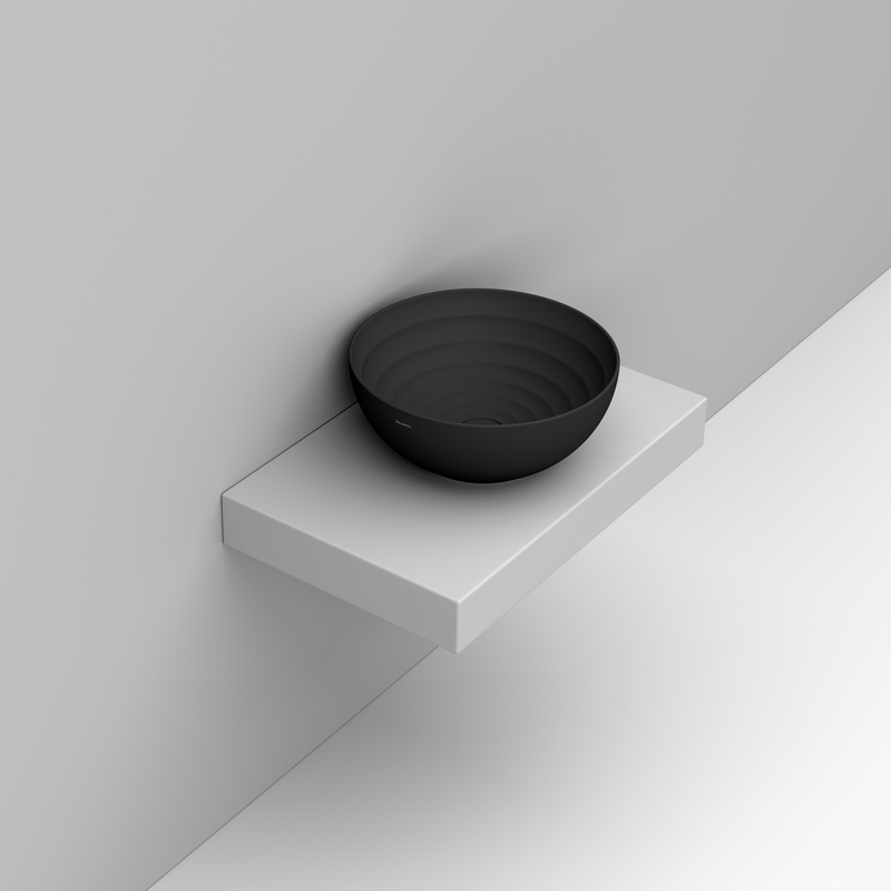 Ceramica Dolomite Vessel basin 44×44 – Move - Matt black