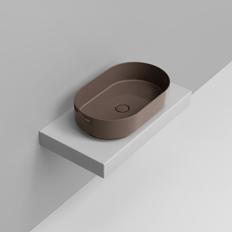 Ceramica Dolomite Lavabo à poser 60×36 – Noemi - Marron alpin brillant