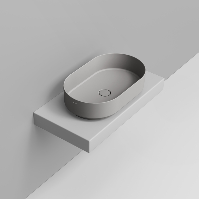 Ceramica Dolomite Lavabo à poser 60×36 – Noemi - Gris béton