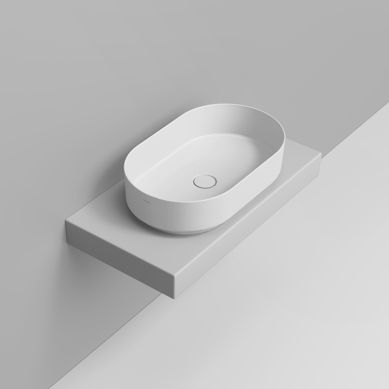 Ceramica Dolomite Lavabo à poser 60×36 – Noemi - Blanc Texturé