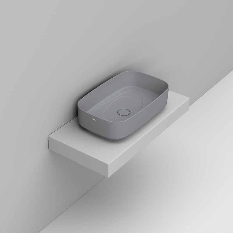Ceramica Dolomite Vessel basin 62×38 – Oltre - Concrete grey