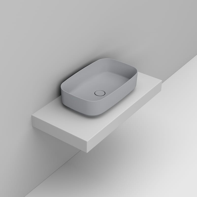 Ceramica Dolomite Lavabo à poser 62×38 – Noemi - Gris béton