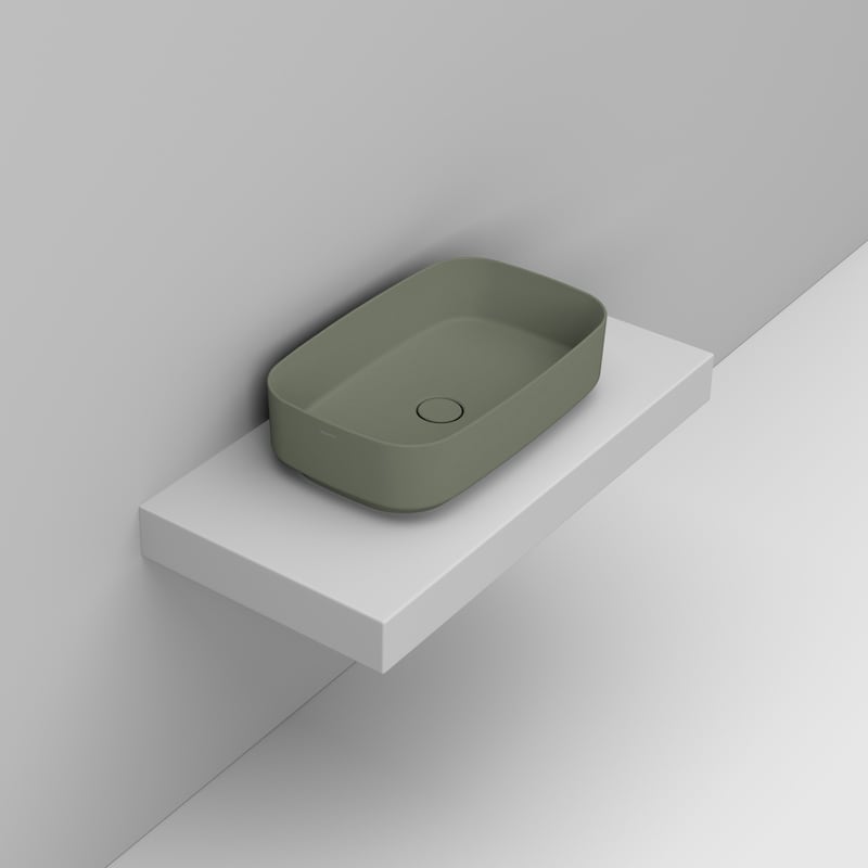 Ceramica Dolomite Lavabo à poser 62×38 – Noemi - Sauge sauvage