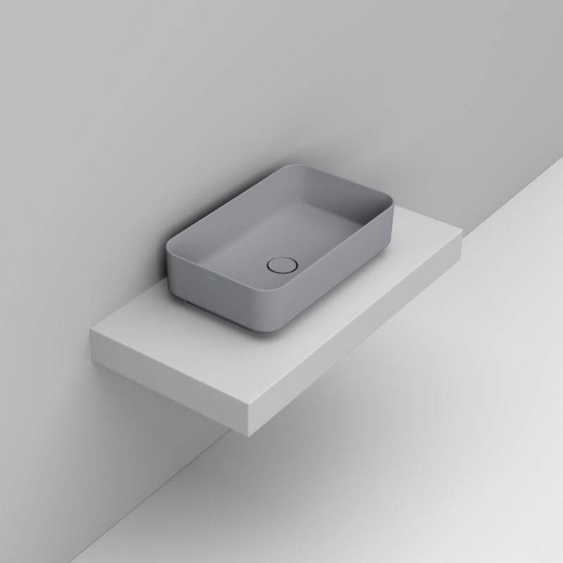 Ceramica Dolomite Vessel basin 60×36 – Noemi - Concrete Grey