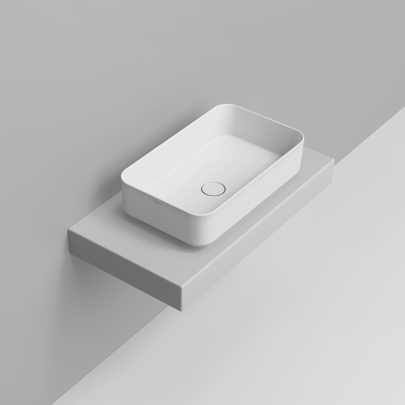 Ceramica Dolomite Vessel basin 60×36 – Noemi - White texture