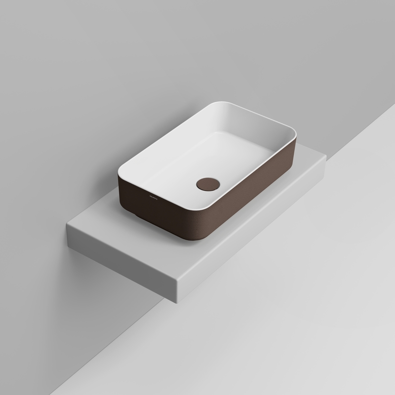 Ceramica Dolomite Vessel basin 60×36 – Noemi - Alpine Brown Texture