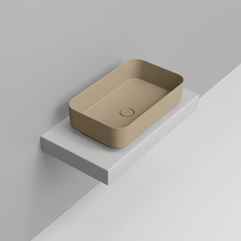 Ceramica Dolomite Vessel basin 64×38,5 – Noemi - Glossy natural beige