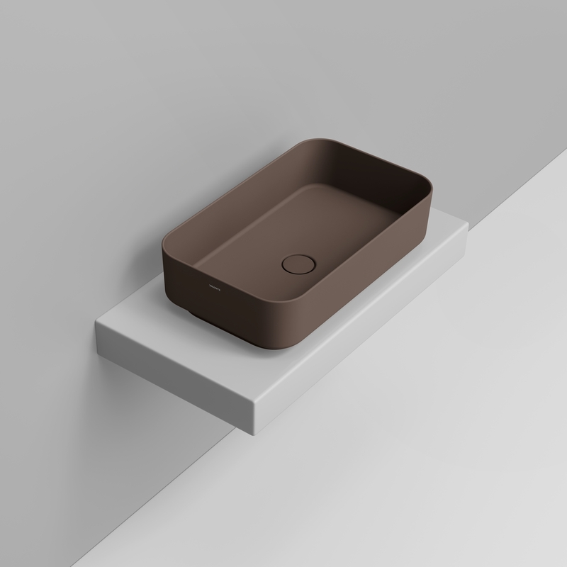 Ceramica Dolomite Vessel basin 64×38,5 – Noemi - Matt apline brown
