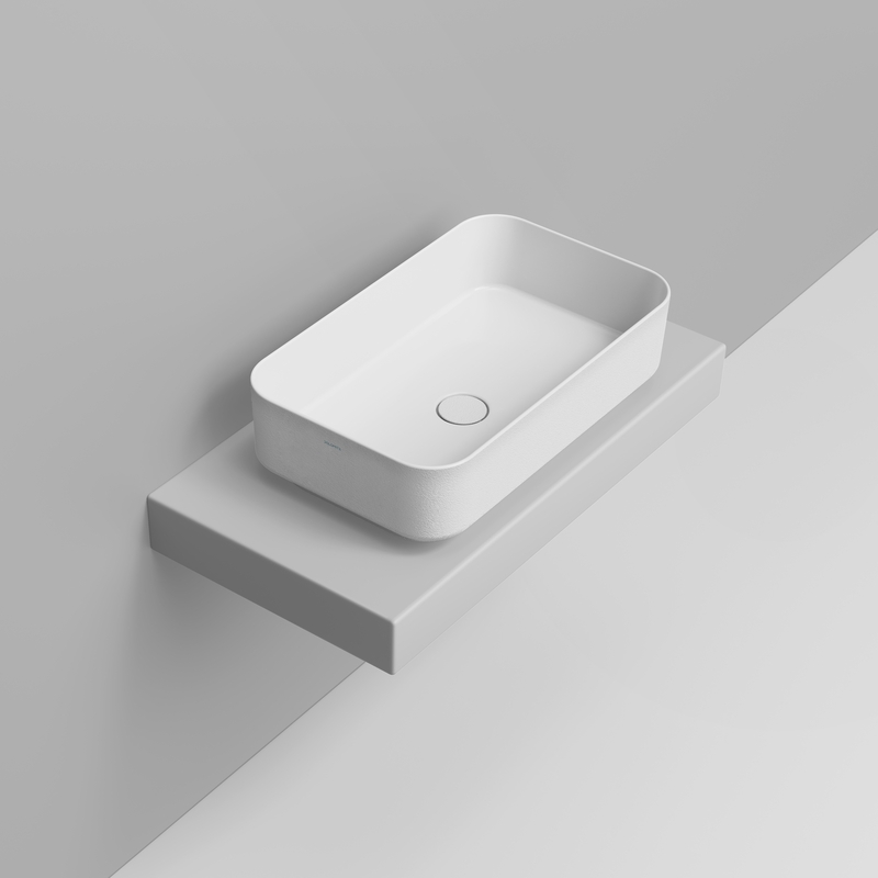 Ceramica Dolomite Vessel basin 64×38,5 – Noemi - White texture