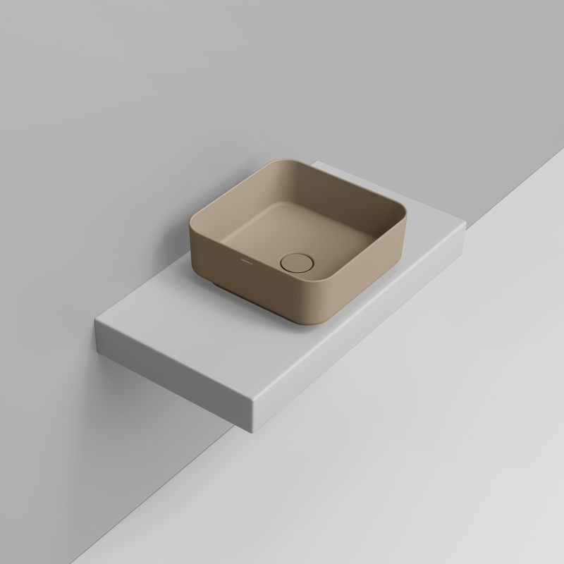 Ceramica Dolomite Vessel basin 40×40 – Noemi - Matt natural beige