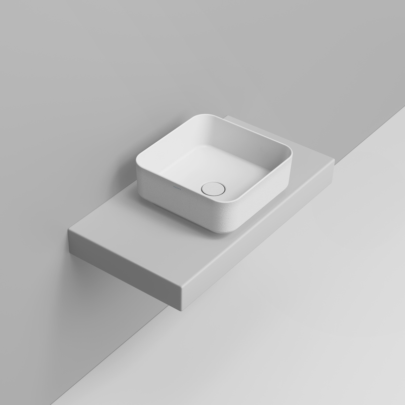 Ceramica Dolomite Vessel basin 40×40 – Noemi - White texture