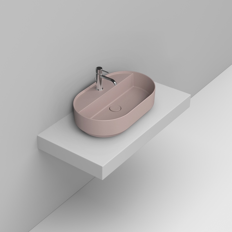 Ceramica Dolomite Vessel basin 65×40 – Noemi - Antique Pink