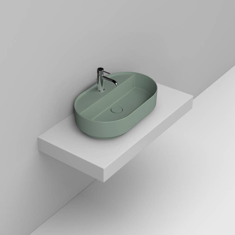 Ceramica Dolomite Vessel basin 65×40 – Noemi - Wild Sage
