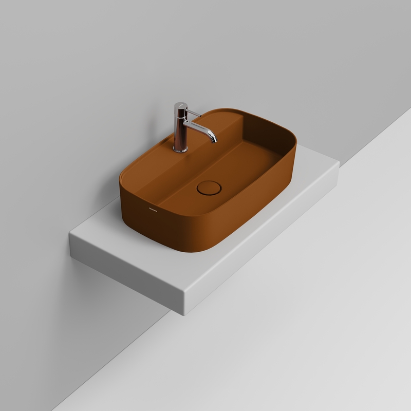Ceramica Dolomite Vessel basin  62×38- Noemi - Warm Clay