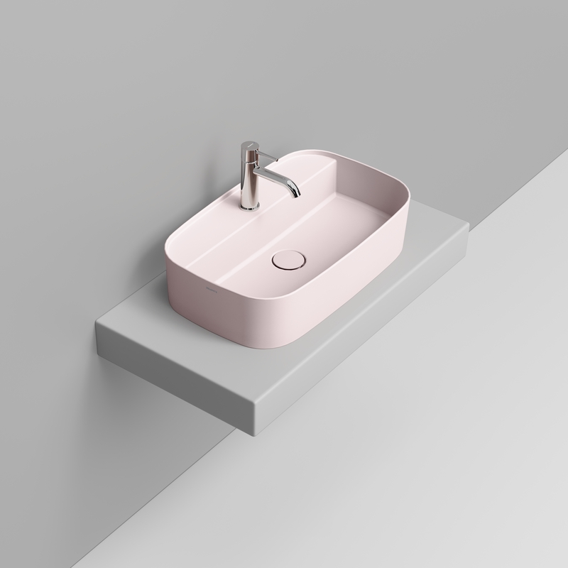 Ceramica Dolomite Vessel basin  62×38- Noemi - Antique Pink