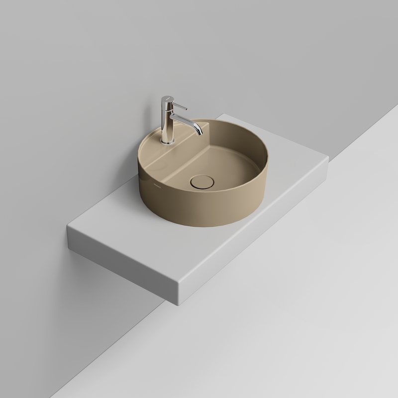 Ceramica Dolomite Lavabo à poser  44×44 – Noemi - Beige naturale lucido