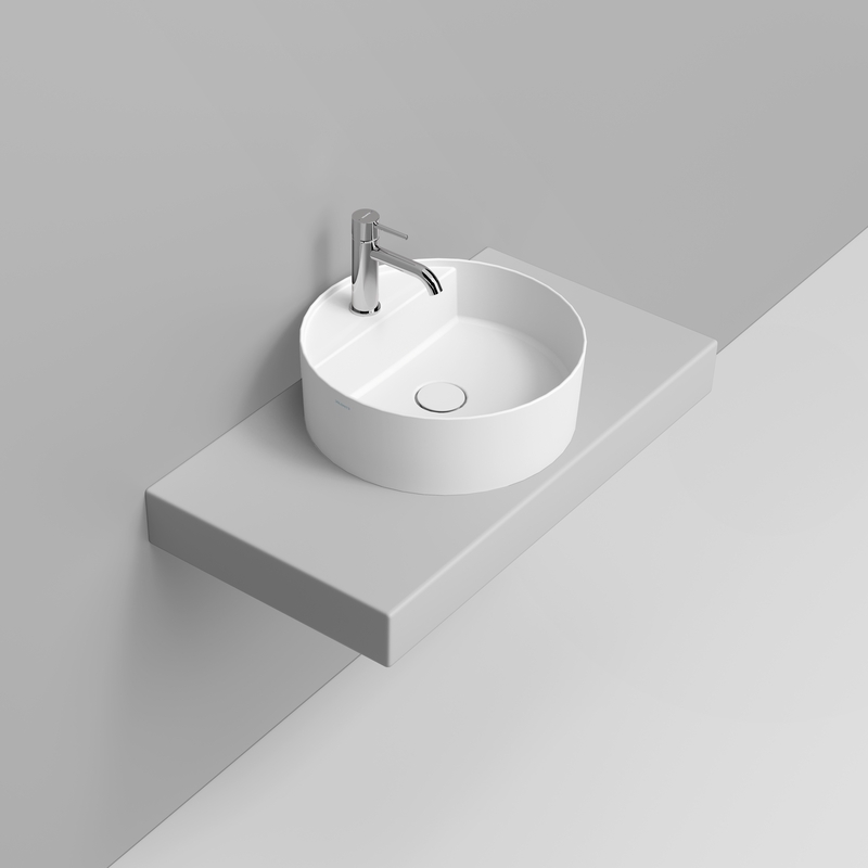 Ceramica Dolomite Lavabo à poser  44×44 – Noemi - Bianco opaco