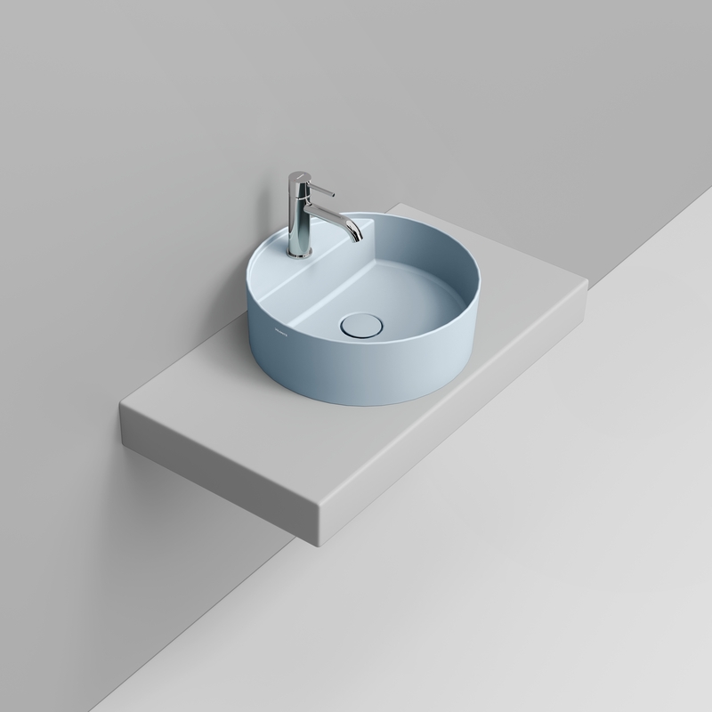 Ceramica Dolomite Lavabo à poser  44×44 – Noemi - Azzurro avio