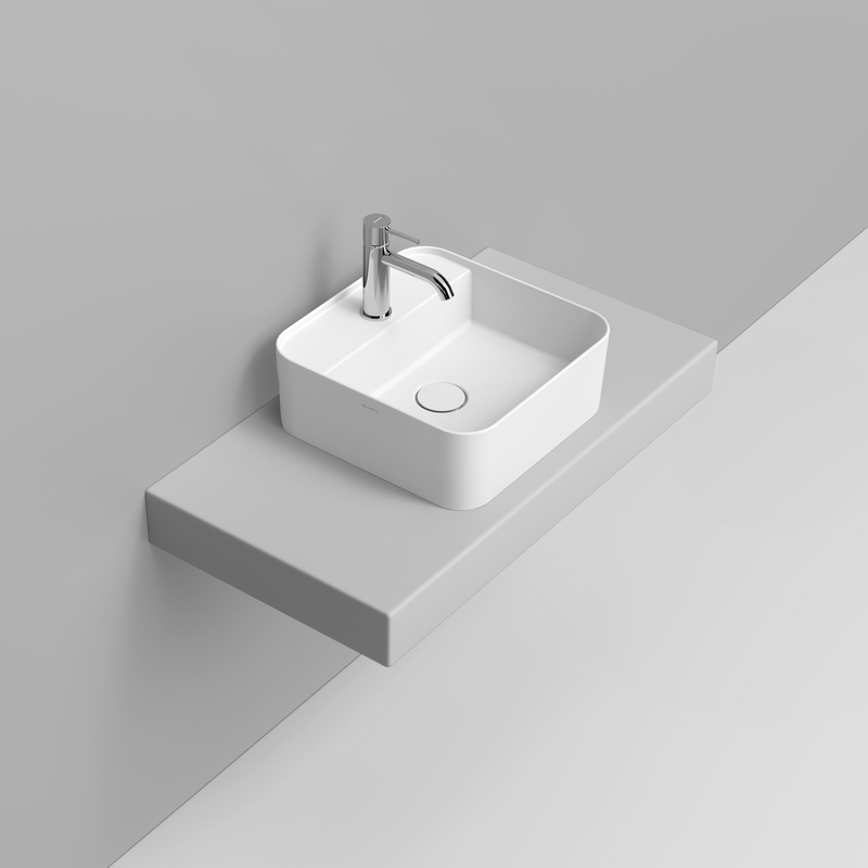 Ceramica Dolomite Lavabo à poser  40×40 – Noemi - Bianco opaco
