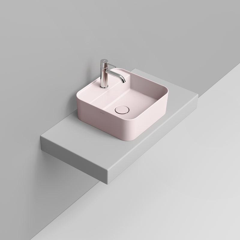 Ceramica Dolomite Lavabo à poser  40×40 – Noemi - Rosa antico
