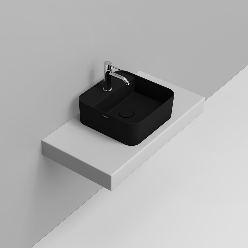 Ceramica Dolomite Lavabo à poser  40×40 – Noemi - Nero opaco