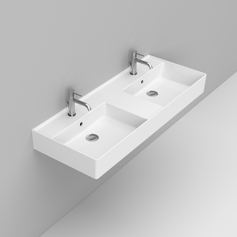 Ceramica Dolomite Basin 120×47 – Multiplo - Matt white